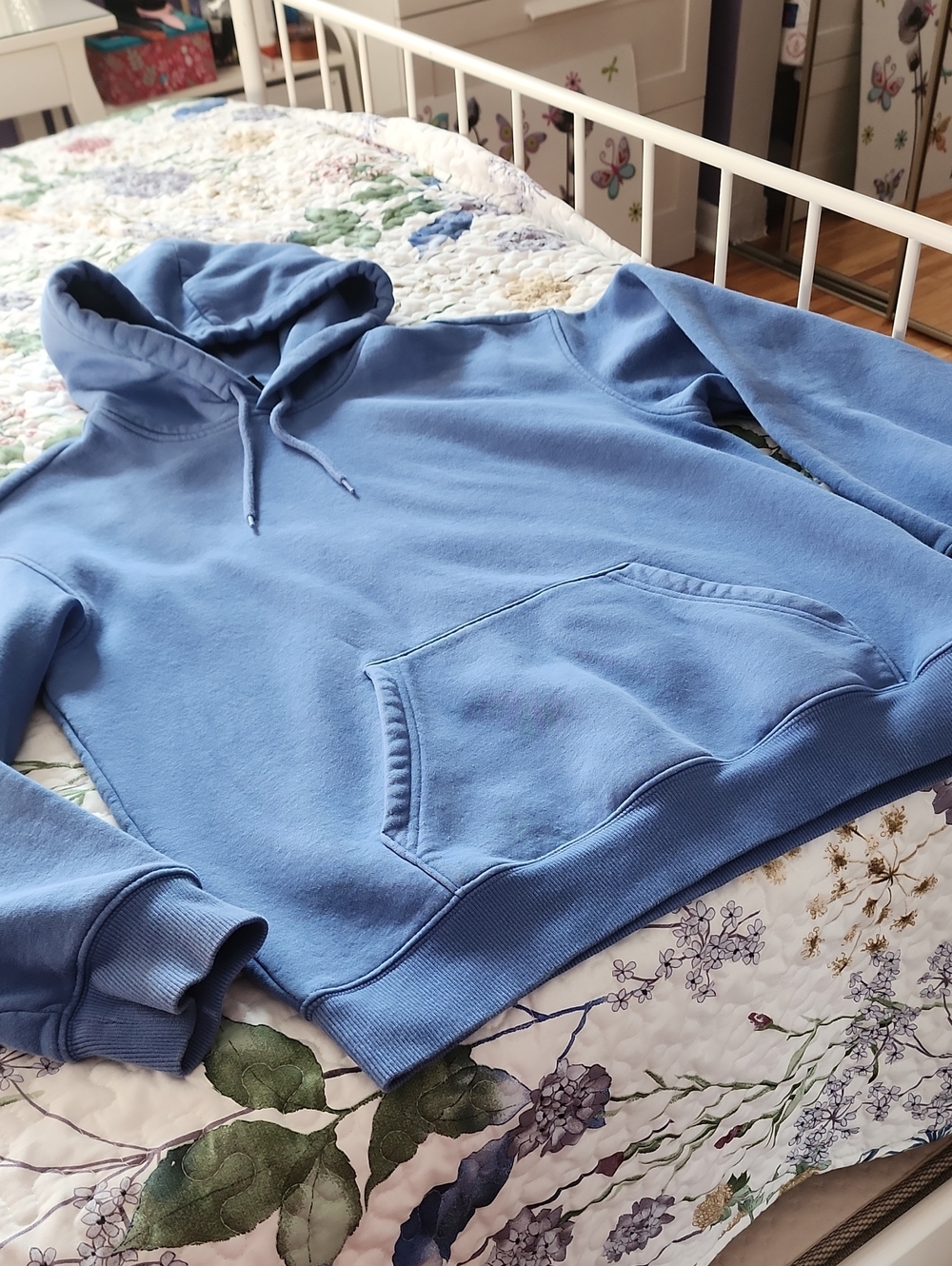 Classic Women's Blue Hoodie Sweatshirt